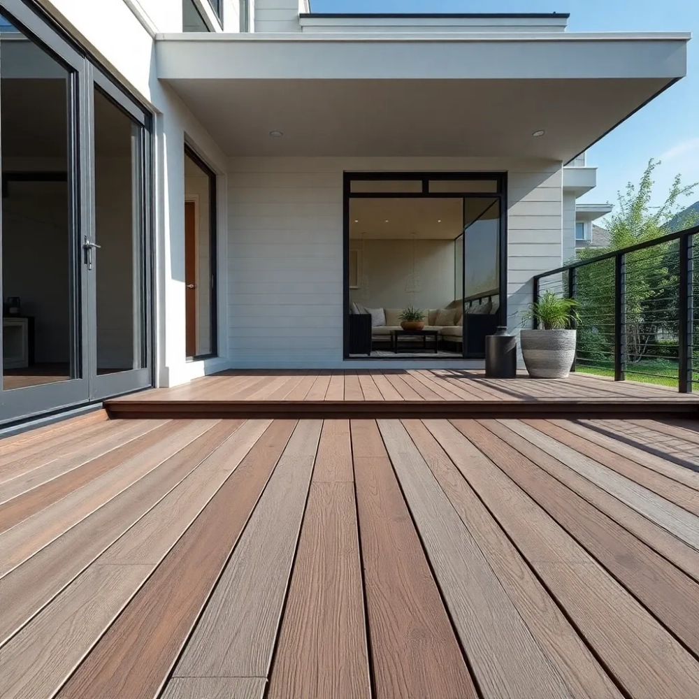 Bezlegarowy system tarasowy z desek kompozytowych