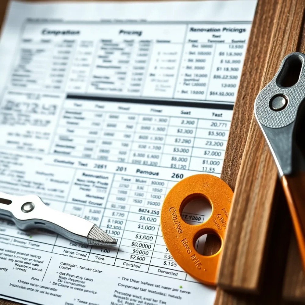 cennik usług remontowobudowlanych