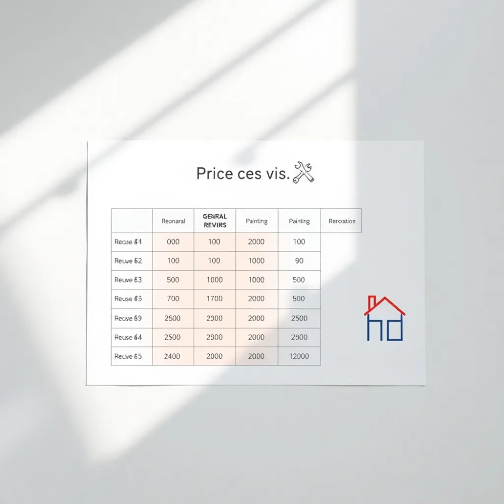 Cennik usług remontowych 2023 Warszawa