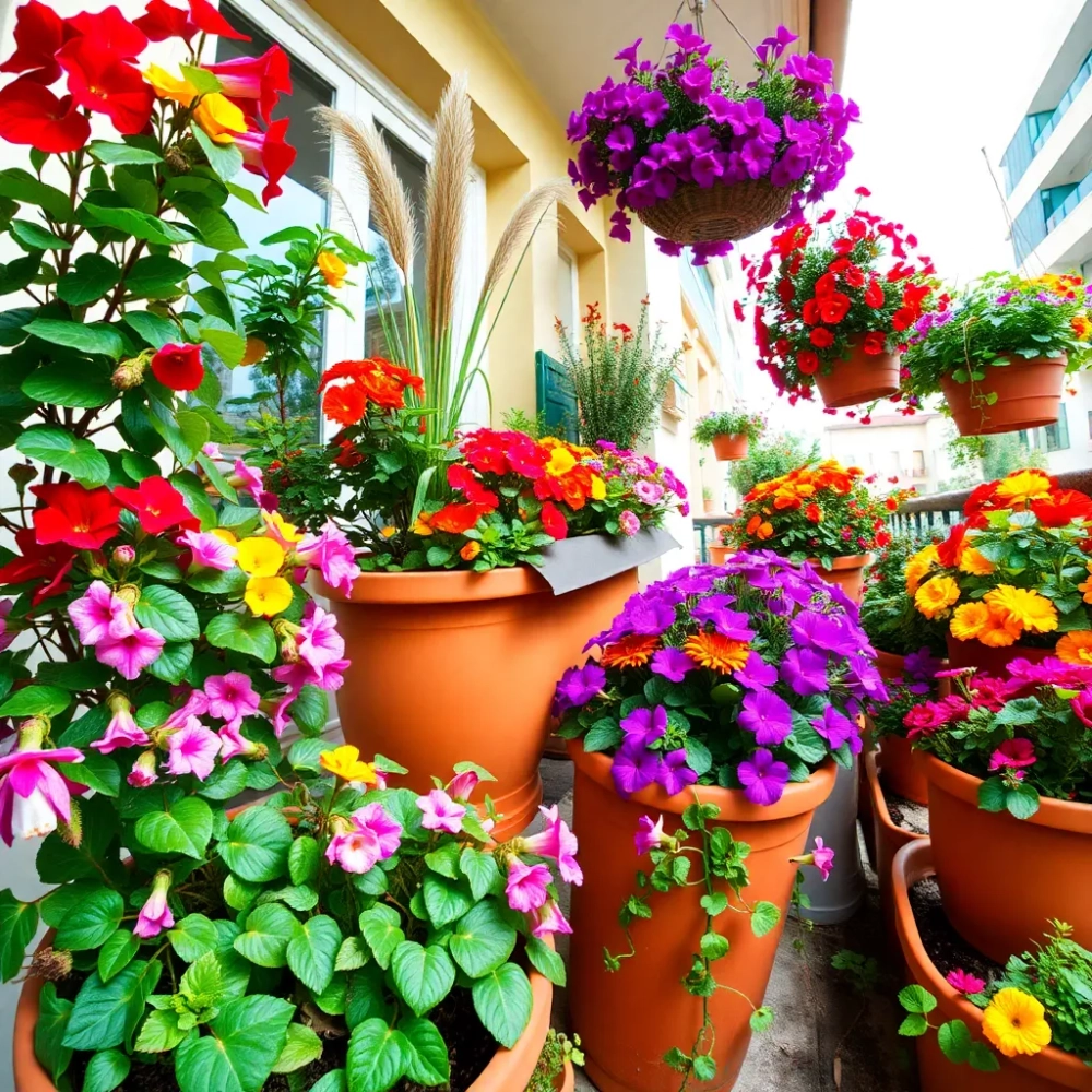 Jak zrobić kompozycje kwiatowe na balkon