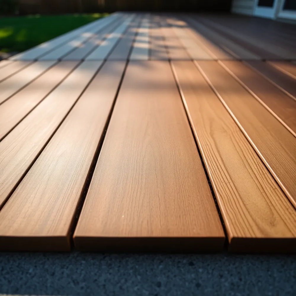 Montaż deski kompozytowej na betonie