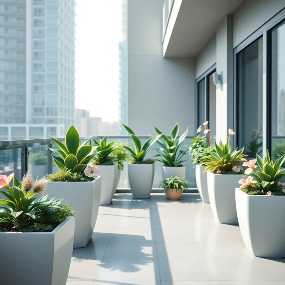 Nowoczesne kompozycje kwiatowe na balkon