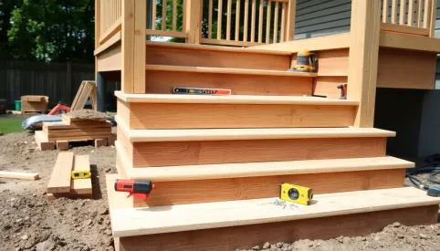 Jak zrobić schody z deski kompozytowej