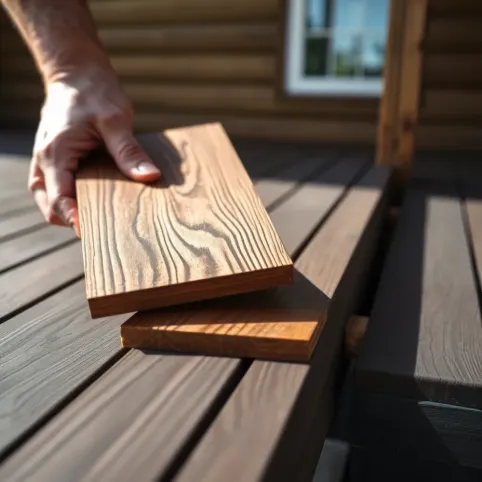 Montaż desek kompozytowych na legarach