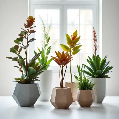 Nowoczesne kompozycje kwiatowe w donicach