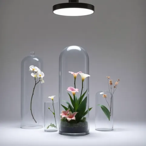 Nowoczesne kompozycje kwiatowe w szkle