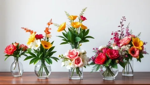 Nowoczesne kompozycje ze sztucznych kwiatów